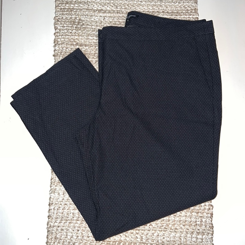 Mario Serrani Italy Dress Pants, 16, Black/Gray Pattern, Straight/Slim leg. EUC.